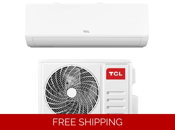 TCL 18K-Btu 23.5 SEER2 Mini Split H-Heat Pump AC (-22°F) Wi-Fi, E-Star: 12.5 EER/10 HSPF (R454B)